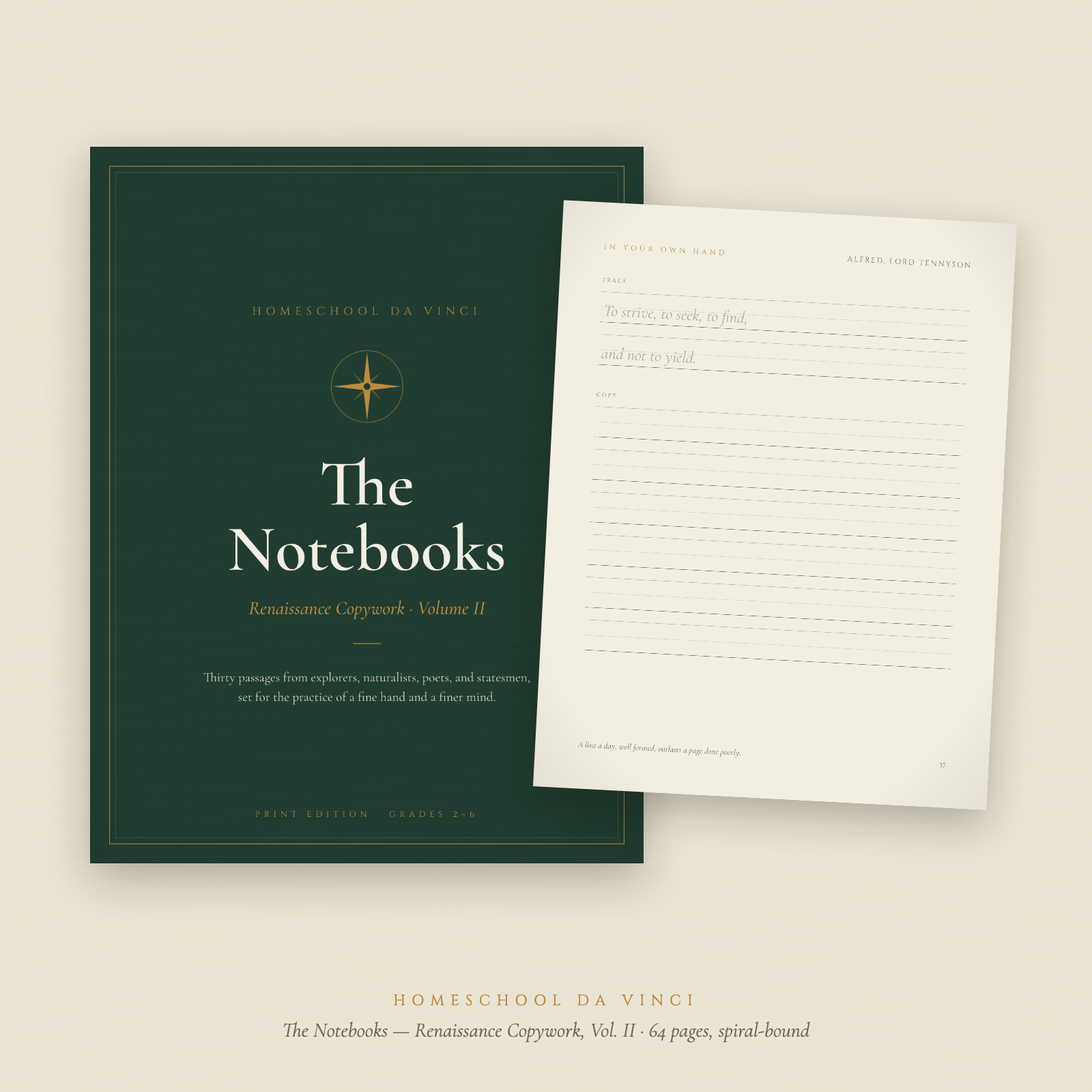 The Notebooks: Renaissance Copywork Workbook, Vol. II